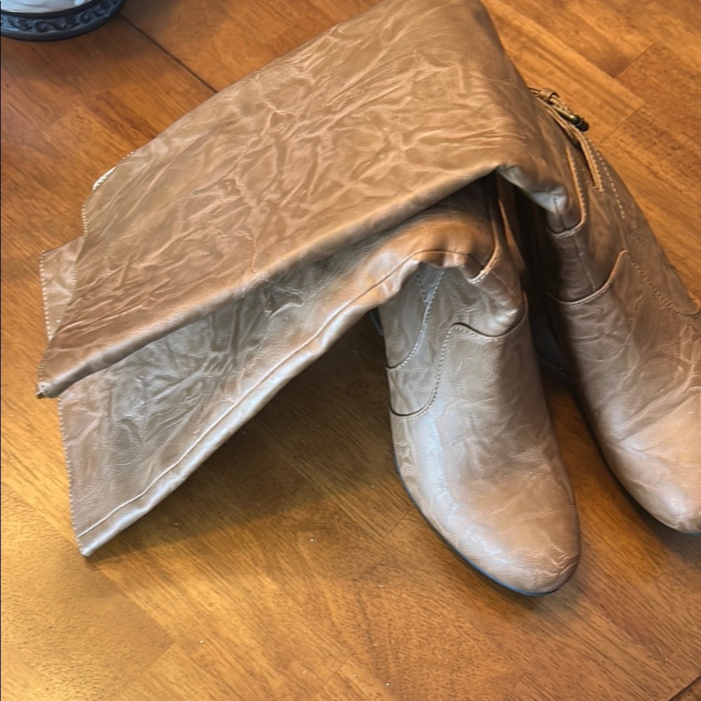 Stylish Tan Knee-High Boots